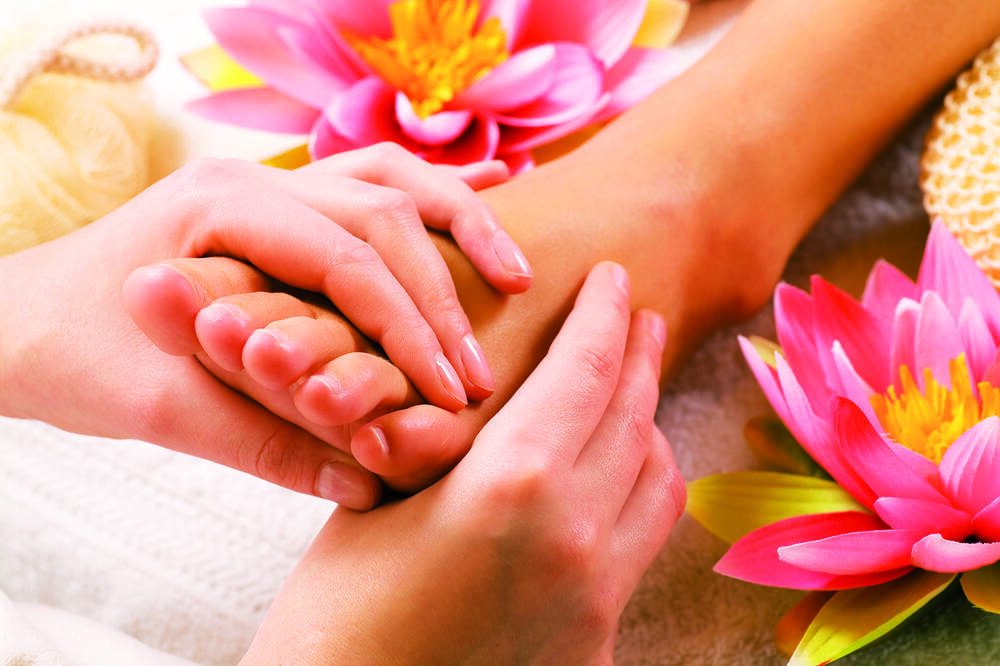 Entspannende Fussmassage