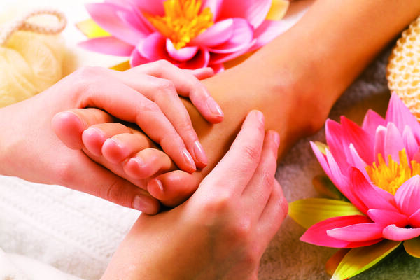 Entspannende Fussmassage